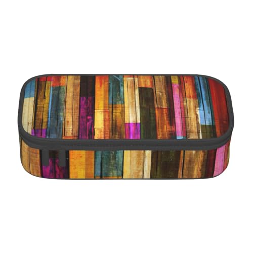 Zhuanyun Aufbewahrungstasche mit großem Fassungsvermögen, Bürobedarf, bunte Make-up-Tasche aus Holz, Schreibtisch-Organizer mit stilvollem Design von Zhuanyun