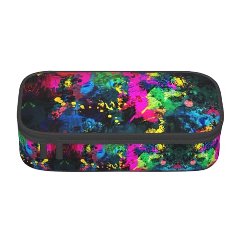 Zhuanyun Aufbewahrungstasche mit großem Fassungsvermögen, Bürobedarf, bunte abstrakte Malerei, Make-up-Tasche, Schreibtisch-Organizer mit stilvollem Design von Zhuanyun