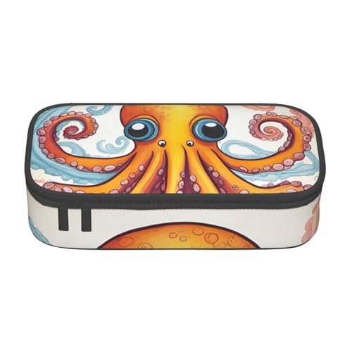 Zhuanyun Aufbewahrungstasche mit großem Fassungsvermögen, Bürobedarf, farbige Oktopus-Make-up-Tasche, Schreibtisch-Organizer mit stilvollem Design von Zhuanyun