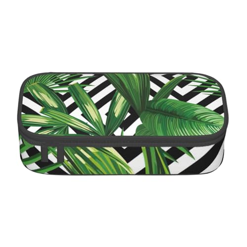 Zhuanyun Aufbewahrungstasche mit großem Fassungsvermögen, Bürobedarf, grüne Palmenblätter, Make-up-Tasche, Schreibtisch-Organizer mit stilvollem Design von Zhuanyun