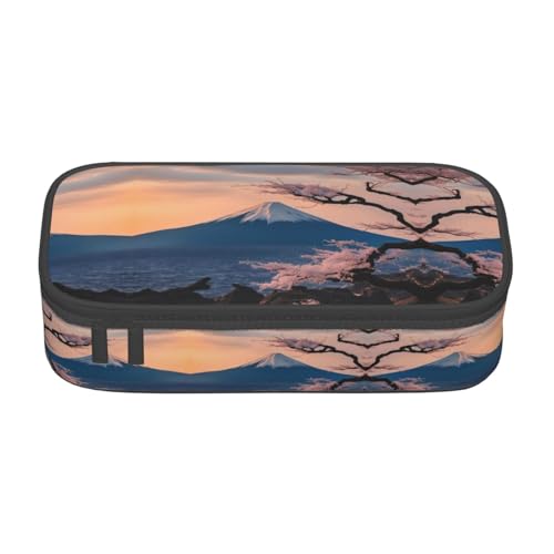 Zhuanyun Aufbewahrungstasche mit großem Fassungsvermögen, Bürobedarf, japanisches Passepartout, Fuji-Landschaft, Make-up-Tasche, Schreibtisch-Organizer mit stilvollem von Zhuanyun
