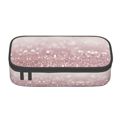 Zhuanyun Aufbewahrungstasche mit großem Fassungsvermögen, Bürobedarf, roter Glitzer, Make-up-Tasche, Schreibtisch-Organizer mit stilvollem Design von Zhuanyun