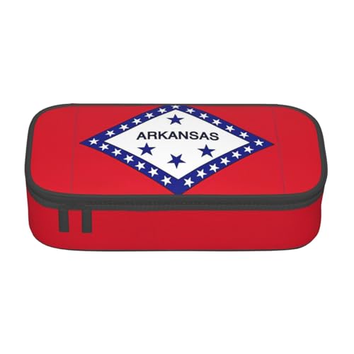 Zhuanyun Aufbewahrungstasche mit großer Kapazität, Bürobedarf, Arkansas Staatsflagge, Make-up-Tasche, Schreibtisch-Organizer mit stilvollem Design, Schwarz, One Size, Prägnant von Zhuanyun