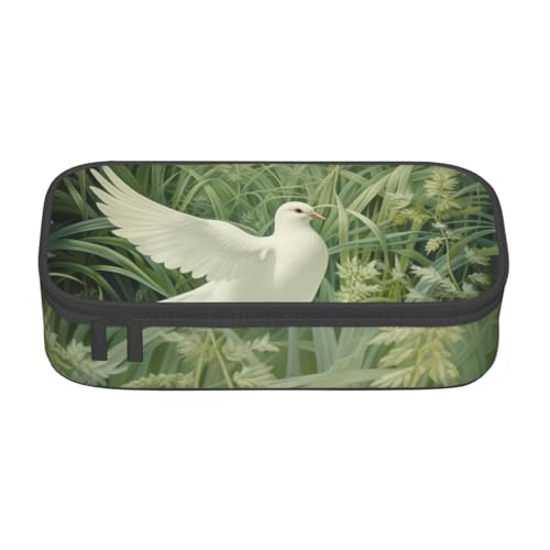 Zhuanyun Aufbewahrungstasche mit großer Kapazität, Bürobedarf, Gras und Taube, Make-up-Tasche, Schreibtisch-Organizer mit stilvollem Design von Zhuanyun