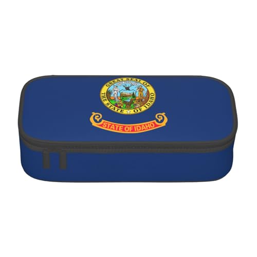 Zhuanyun Aufbewahrungstasche mit großer Kapazität, Bürobedarf, Idaho Staatsflagge, Make-up-Tasche, Schreibtisch-Organizer mit stilvollem Design, Schwarz, One Size, Prägnant von Zhuanyun