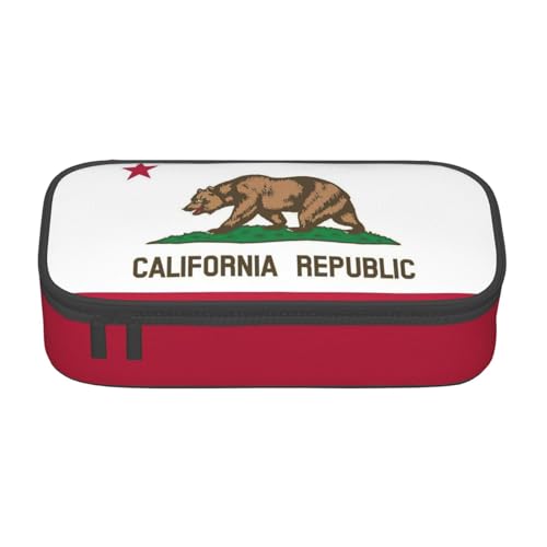 Zhuanyun Aufbewahrungstasche mit großer Kapazität, Bürobedarf, Kalifornien-Flagge, Make-up-Tasche, Schreibtisch-Organizer mit stilvollem Design, Schwarz, One Size, Prägnant Zhuanyun Aufbewahrungstasche mit großer Kapazität, Bürobedarf, Kalifornien-Flagge, Make-up-Tasche, Schreibtisch-Organizer mit stilvollem Design, Schwarz, One Size, Prägnant von Zhuanyun