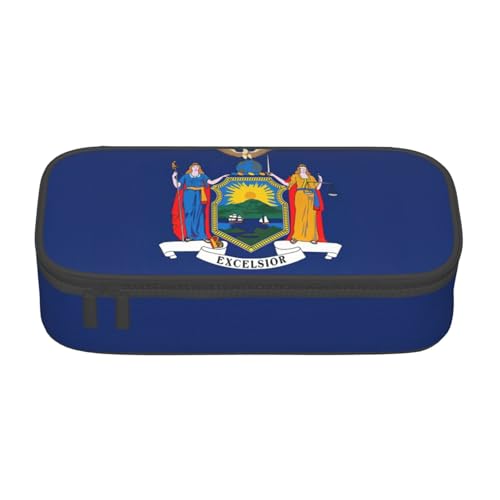 Zhuanyun Aufbewahrungstasche mit großer Kapazität, Bürobedarf, New York Staatsflagge, Make-up-Tasche, Schreibtisch-Organizer mit stilvollem Design Zhuanyun Aufbewahrungstasche mit großer Kapazität, Bürobedarf, New York Staatsflagge, Make-up-Tasche, Schreibtisch-Organizer mit stilvollem Design von Zhuanyun