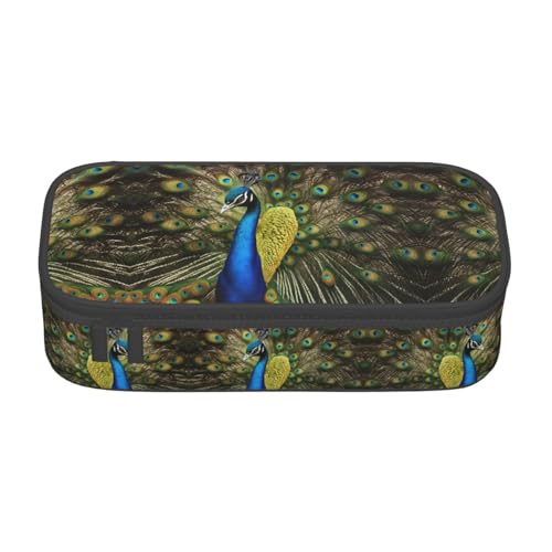 Zhuanyun Aufbewahrungstasche mit großer Kapazität, Bürobedarf, Pfauenfeder-Make-up-Tasche, Schreibtisch-Organizer mit stilvollem Design von Zhuanyun