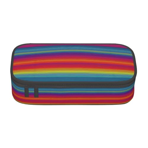 Zhuanyun Aufbewahrungstasche mit großer Kapazität, Bürobedarf, Regenbogen-Muster, Make-up-Tasche, Schreibtisch-Organizer mit stilvollem Design von Zhuanyun