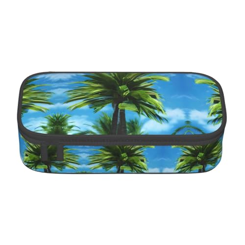 Zhuanyun Aufbewahrungstasche mit großer Kapazität, Bürobedarf, Sommerpalme, Make-up-Tasche, Schreibtisch-Organizer mit stilvollem Design von Zhuanyun