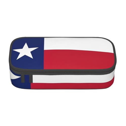 Zhuanyun Aufbewahrungstasche mit großer Kapazität, Bürobedarf, Texas-Staatsflagge, Make-up-Tasche, Schreibtisch-Organizer mit stilvollem Design, Schwarz, One Size, Prägnant von Zhuanyun