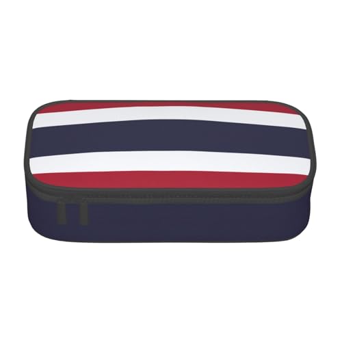 Zhuanyun Aufbewahrungstasche mit großer Kapazität, Bürobedarf, Thailand-Flagge, Make-up-Tasche, Schreibtisch-Organizer mit stilvollem Design, Schwarz, One Size, Prägnant von Zhuanyun