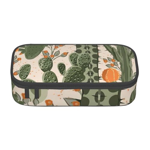 Zhuanyun Aufbewahrungstasche mit großer Kapazität, Bürobedarf, grüner Kaktus-Make-up-Tasche, Schreibtisch-Organizer mit stilvollem Design von Zhuanyun