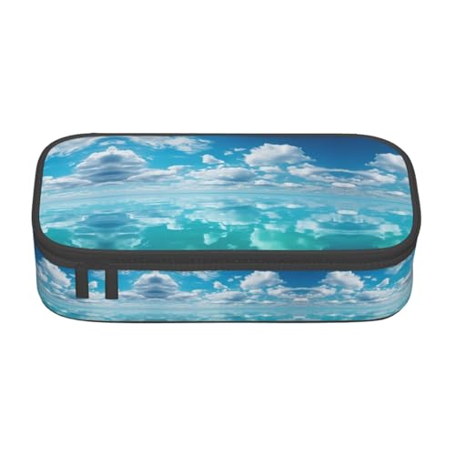 Zhuanyun Aufbewahrungstasche mit großer Kapazität, Bürobedarf, helles Aquamarin, Make-up-Tasche, Schreibtisch-Organizer mit stilvollem Design von Zhuanyun