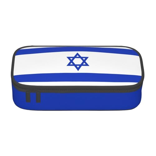 Zhuanyun Aufbewahrungstasche mit großer Kapazität, Bürobedarf, israelische Flagge, Make-up-Tasche, Schreibtisch-Organizer mit stilvollem, Schwarz, One Size, Prägnant von Zhuanyun
