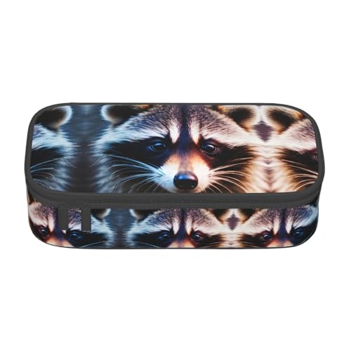 Zhuanyun Aufbewahrungstasche mit großer Kapazität, Bürobedarf, kleiner Waschbär-Gesicht, Make-up-Tasche, Schreibtisch-Organizer mit stilvollem Design von Zhuanyun