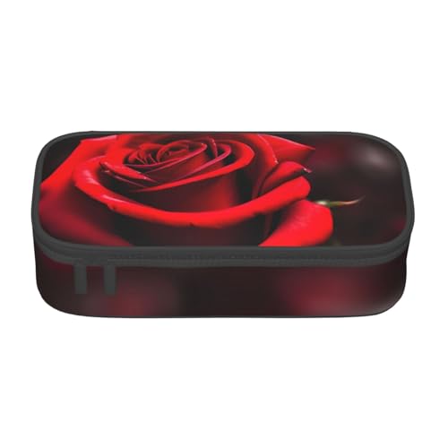 Zhuanyun Aufbewahrungstasche mit großer Kapazität, Bürobedarf, rote Rose, Make-up-Tasche, Schreibtisch-Organizer mit stilvollem Design von Zhuanyun