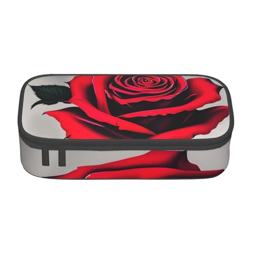 Zhuanyun Aufbewahrungstasche mit großer Kapazität, Bürobedarf, rote Rose, Make-up-Tasche, Schreibtisch-Organizer mit stilvollem Design von Zhuanyun