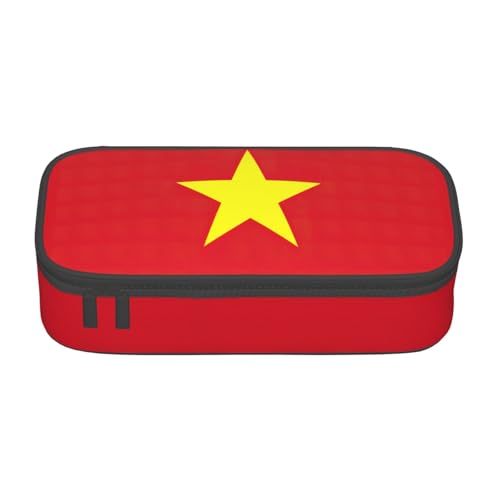 Zhuanyun Aufbewahrungstasche mit großer Kapazität, Bürobedarf, vietnamesische Flagge, Make-up-Tasche, Schreibtisch-Organizer mit stilvollem, Schwarz, One Size, Prägnant von Zhuanyun