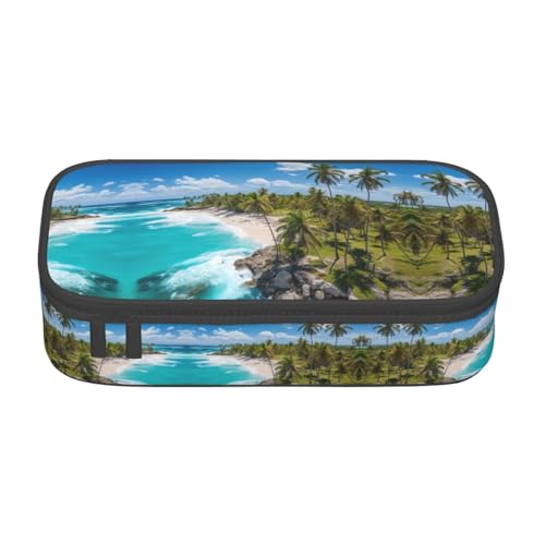 Zhuanyun Aufbewahrungstasche mit großer Kapazität, Bürobedarf, weißer Strand-Make-up-Tasche, Schreibtisch-Organizer mit stilvollem von Zhuanyun