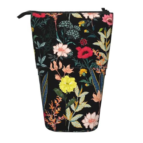 Zhuanyun Bunte Boho-Blumendruck, multifunktionale Aufbewahrungstasche, Make-up-Tasche, Geldbörse, stilvolle und multifunktionale Tasche von Zhuanyun