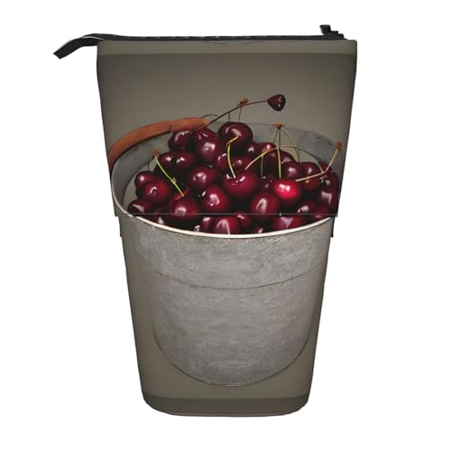 Zhuanyun Eimer mit Kirschen-Aufdruck, multifunktionale Aufbewahrungstasche, Make-up-Tasche, Geldbörse, stilvolle und multifunktionale Tasche, Schwarz, Einheitsgröße, modisch Zhuanyun Eimer mit Kirschen-Aufdruck, multifunktionale Aufbewahrungstasche, Make-up-Tasche, Geldbörse, stilvolle und multifunktionale Tasche, Schwarz, Einheitsgröße, modisch von Zhuanyun