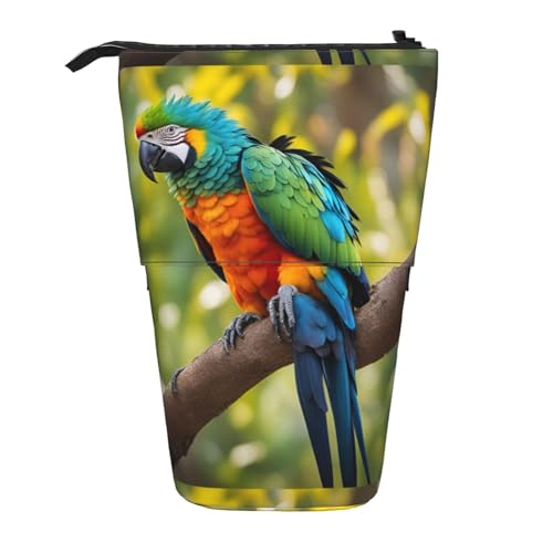Zhuanyun Fantastische multifunktionale Aufbewahrungstasche mit Papageienfeder-Aufdruck, Make-up-Tasche, stilvolle und multifunktionale Tasche von Zhuanyun