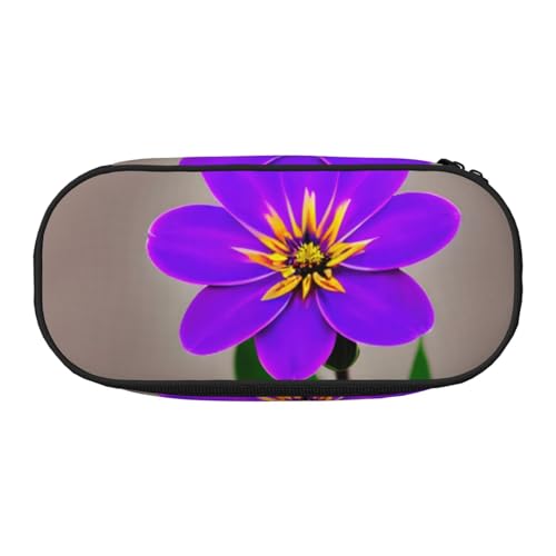 Zhuanyun Federmäppchen mit Blumenmuster, mit Reißverschlussfach, Schreibwaren-Federmäppchen, Bürobedarf, Aufbewahrungsbox von Zhuanyun