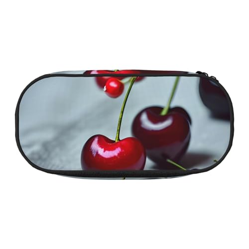 Zhuanyun Federmäppchen mit rotem Kirschenmuster und Reißverschlussfach, Schreibwaren-Federmäppchen, Bürobedarf-Aufbewahrungsbox Zhuanyun Federmäppchen mit rotem Kirschenmuster und Reißverschlussfach, Schreibwaren-Federmäppchen, Bürobedarf-Aufbewahrungsbox von Zhuanyun