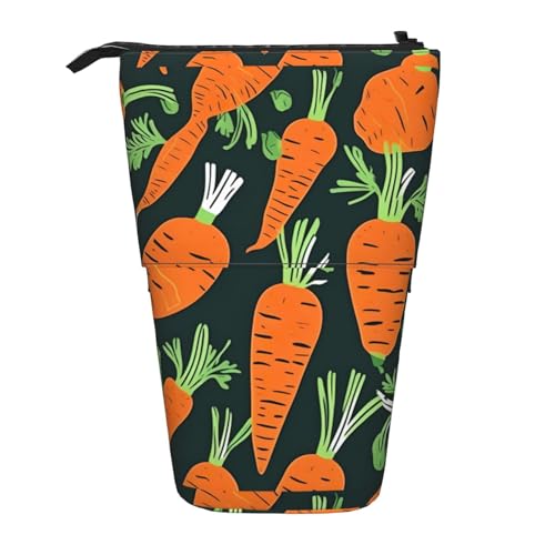 Zhuanyun Happy Carrot nahtloser Musterdruck, multifunktionale Aufbewahrungstasche, Make-up-Tasche, Geldbörse, stilvolle und multifunktionale Tasche von Zhuanyun