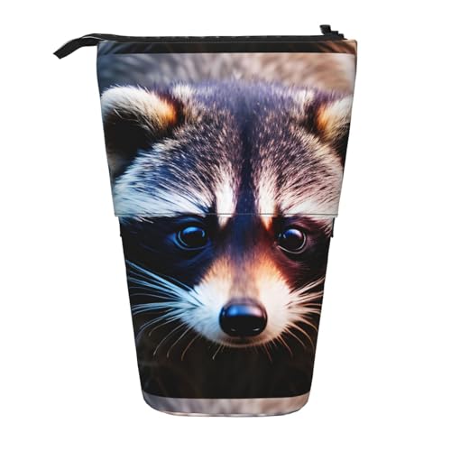 Zhuanyun Kleine Waschbär-Gesichts-Aufdruck, multifunktionale Aufbewahrungstasche, Make-up-Tasche, Geldbörse, stilvolle und multifunktionale Tasche von Zhuanyun