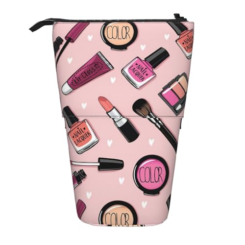 Zhuanyun Moderne Kosmetiktasche für Mädchen, multifunktionale Aufbewahrungstasche, Make-up-Tasche, Geldbörse, stilvolle und multifunktionale Tasche, Schwarz, Einheitsgröße, modisch von Zhuanyun