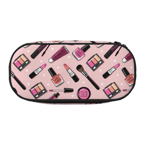 Zhuanyun Modernes Federmäppchen mit Kosmetikdruck, mit Reißverschlussfach, Schreibwaren-Federmäppchen, Bürobedarf-Aufbewahrungsbox von Zhuanyun