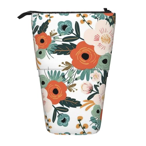Zhuanyun Multifunktionale Aufbewahrungstasche mit Frühlingsblumen-Aufdruck, Make-up-Tasche, Geldbörse, stilvolle und multifunktionale Tasche von Zhuanyun