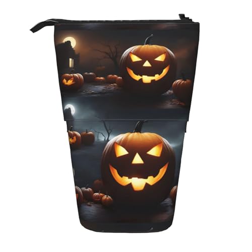 Zhuanyun Multifunktionale Aufbewahrungstasche mit Halloween-Kürbis-Aufdruck, Make-up-Tasche, Geldbörse, stilvolle und multifunktionale Tasche Zhuanyun Multifunktionale Aufbewahrungstasche mit Halloween-Kürbis-Aufdruck, Make-up-Tasche, Geldbörse, stilvolle und multifunktionale Tasche von Zhuanyun