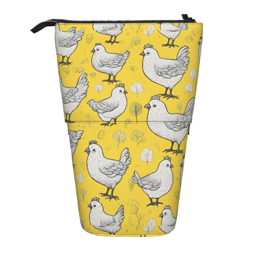 Zhuanyun Multifunktionale Aufbewahrungstasche mit Hühner-Aufdruck, Make-up-Tasche, stilvolle und multifunktionale Tasche von Zhuanyun