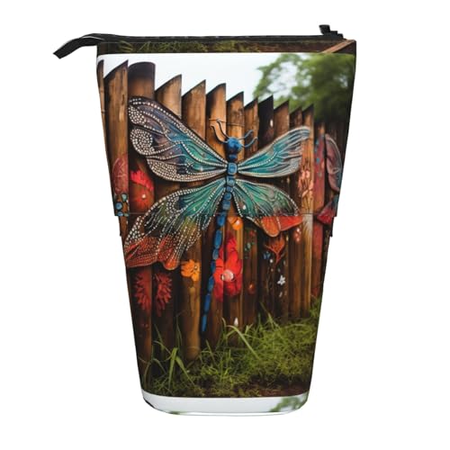 Zhuanyun Multifunktionale Aufbewahrungstasche mit Libellenzaun-Druck, Make-up-Tasche, stilvolle und multifunktionale Tasche von Zhuanyun