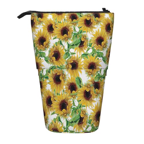 Zhuanyun Multifunktionale Aufbewahrungstasche mit Sonnenblumen-Motiv, stilvolle und multifunktionale Tasche von Zhuanyun