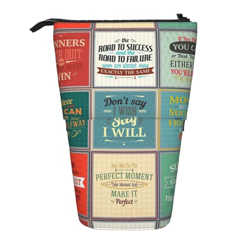 Zhuanyun Multifunktionale Aufbewahrungstasche mit Sprüchen, Make-up-Tasche, Geldbörse, stilvolle und multifunktionale Tasche von Zhuanyun