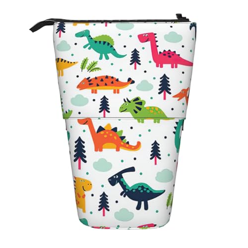 Zhuanyun Multifunktionale Aufbewahrungstasche mit buntem Dinosaurier-Motiv, stilvolle und multifunktionale Tasche von Zhuanyun