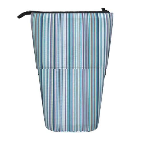 Zhuanyun Multifunktionale Aufbewahrungstasche mit vertikalem Streifendruck, Make-up-Tasche, stilvolle und multifunktionale Tasche von Zhuanyun