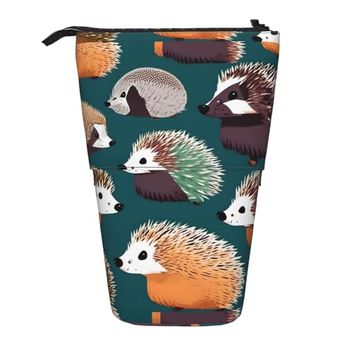 Zhuanyun Multifunktionale Aufbewahrungstasche mit vielen Igel-Aufdruck, Make-up-Tasche, stilvolle und multifunktionale Tasche von Zhuanyun