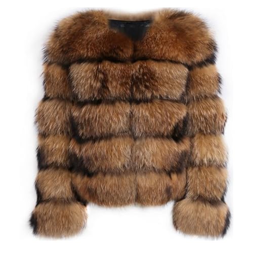 ZhuiKun Damen Kunstpelz Mantel Kurzer Faux Pelz Winterjacke Kunstfell Oberbekleidung Einfarbig Dicker Parka Wintermantel - Stil 16, 3XL von ZhuiKun