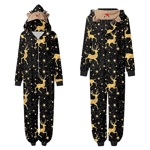 ZhungZaoh nachtwäsche Herren Weihnachten Pyjama Familie Set Einteiler Nachtwäsche Weihnachten Schlafanzug für Damen Herren Kinder Baby von ZhungZaoh