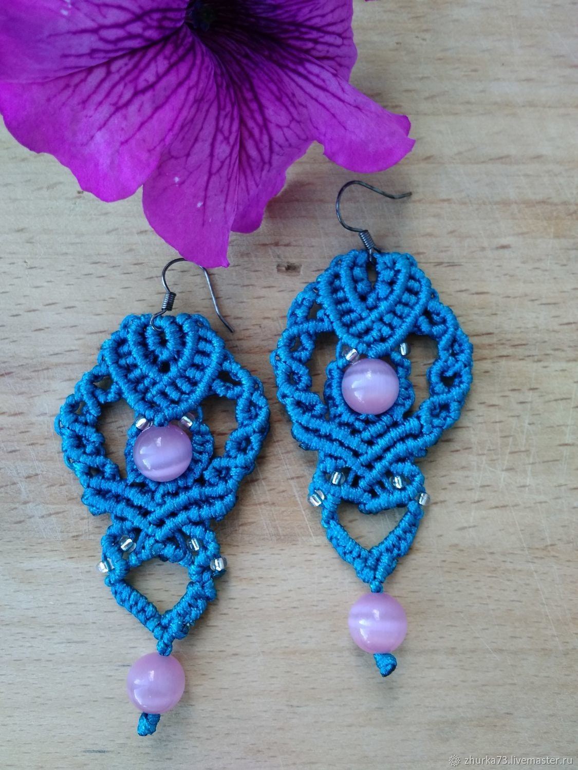 Makramee Boho Ohrringe Makramee Boho Ohrringe von ZhurkaMacrame