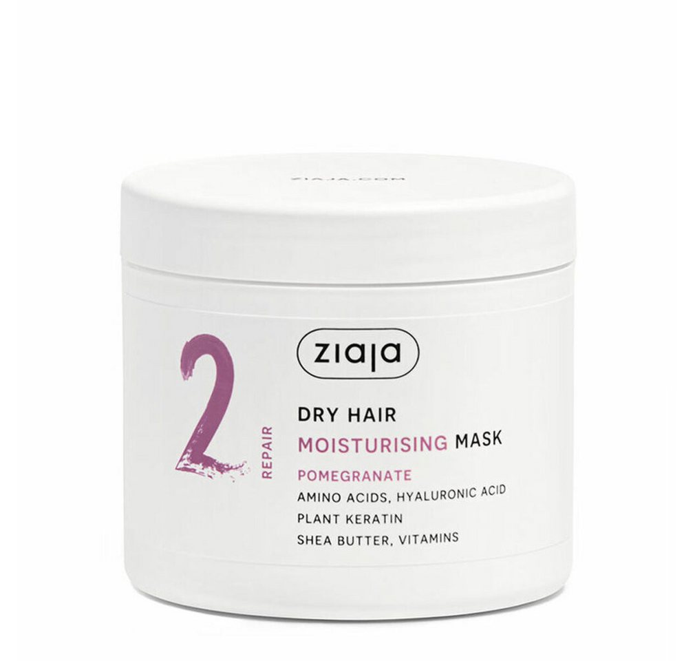 Ziaja Haarpflege-Set PLANT ESSENTIALS Granatapfel Hydratisierende Haarmaske 350 ml von Ziaja