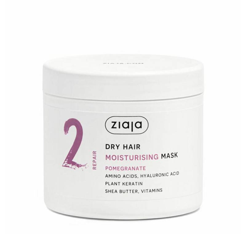 Ziaja Haarpflege-Set PLANT ESSENTIALS Granatapfel Hydratisierende Haarmaske 350 ml von Ziaja