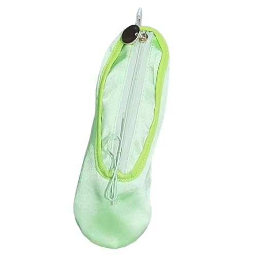 Ｚｉａｌｏｆｉ Federmäppchen mit Ballettschuh-Design, für Mädchen und Tänzer, Make-up-Tasche mit Reißverschluss, Hellgrün von Ｚｉａｌｏｆｉ