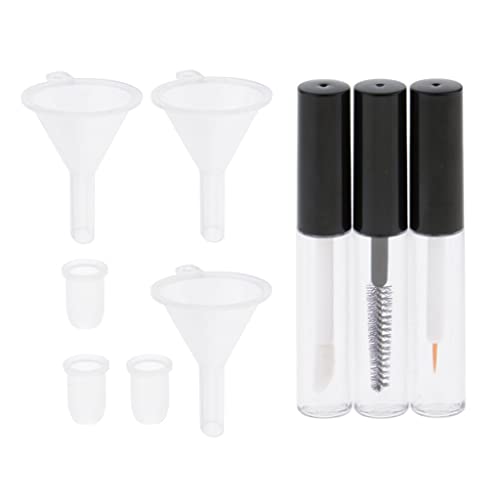 Ｚｉａｌｏｆｉ Nachfüllbare Behälter für Reise Make Up: Set mit Leeren Röhren für Mascara (3 Stück), klar 4ml von Ｚｉａｌｏｆｉ