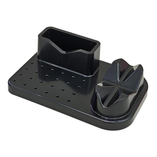 Ｚｉａｌｏｆｉ Nail Art Polishing Schleif Organizer 20 Löcher Bits Halter Maniküre Werkzeuge Portable Fall Salon Personal Use Bits Storage Box, Schwarz von Ｚｉａｌｏｆｉ